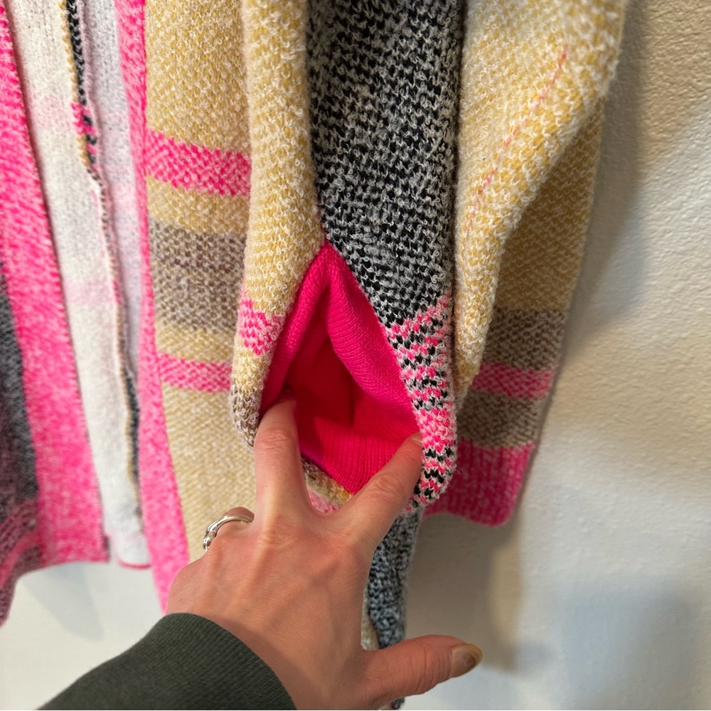 Mazik Pink and Gray Women's Cardigan - Picture 6 of 11